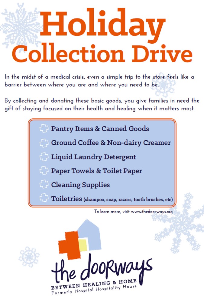 Holiday Collection Drive The Doorways