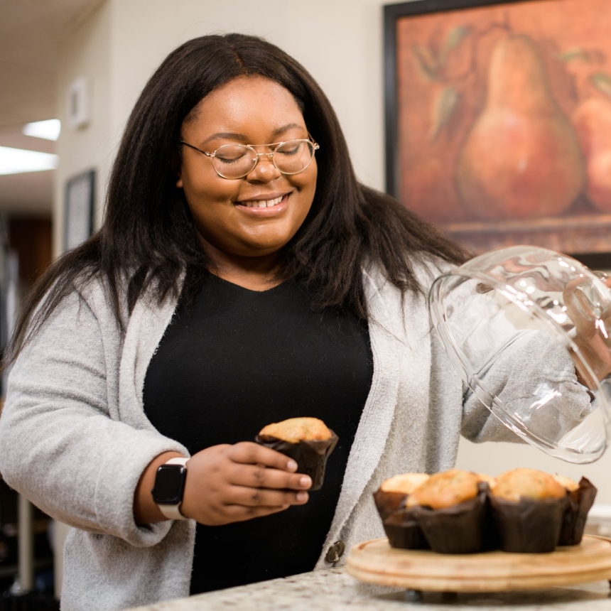 Guest Getting a Muffin