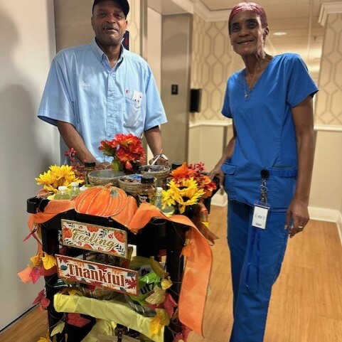 The Doorways Housekeeping and Maintenance with Gratitude Cart