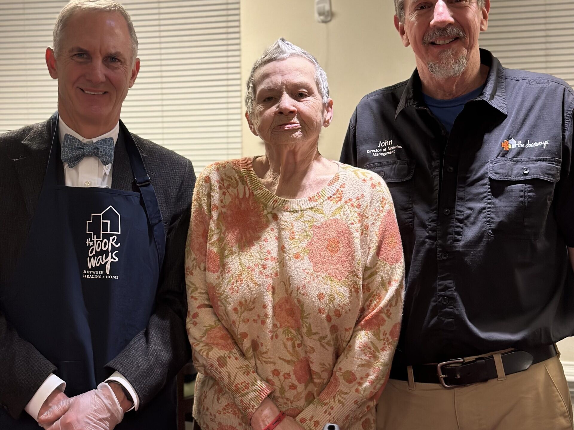 Group shot of 3 adults