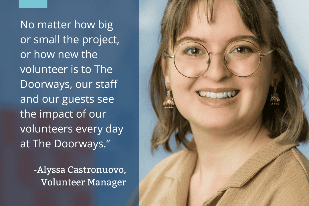 Photo of a smiling adult alongside the quote 