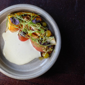 beautifully plated food