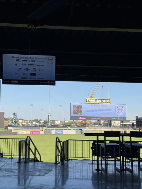 Signage at the 21st Annual Gilbane Restaurant Walk at CarMax Park