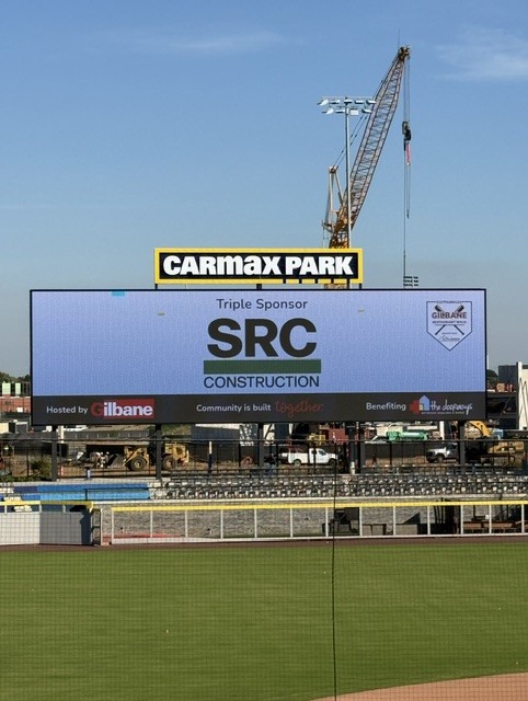Signage at the 21st Annual Gilbane Restaurant Walk at CarMax Park